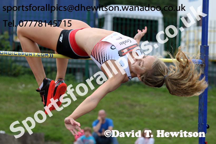 Womens high jump, EAP International Combined Events, Hexham Northumberland. Photo: David T. Hewitson/Sports for All Pics